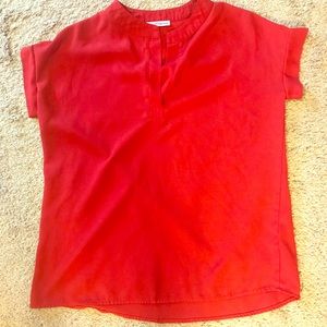 Red blouse - great for work!
